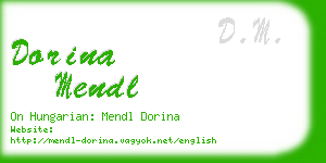 dorina mendl business card